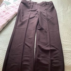 Black straight leg trousers